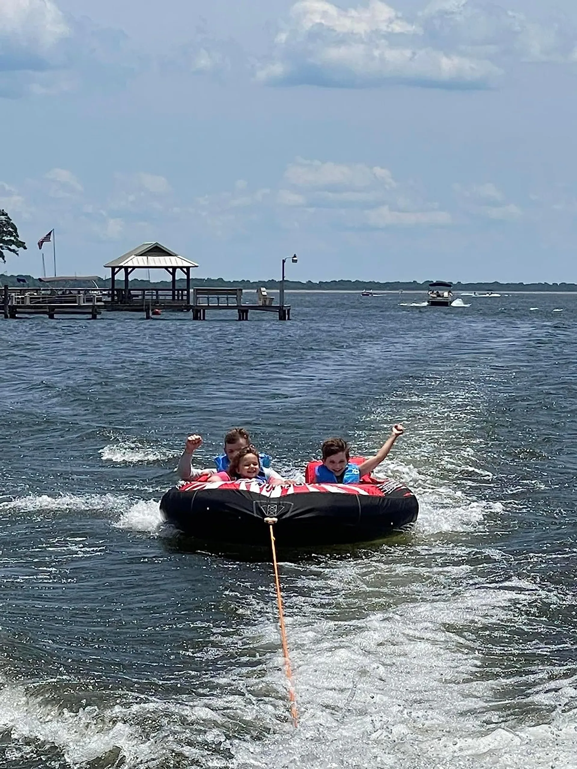 Luxury Pontoon - Lake Conroe, Houston - Family Tubing Fun or Relaxing