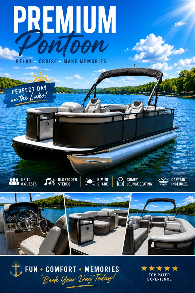 Rent a Dockside pontoon in Mooresville, NC near me
