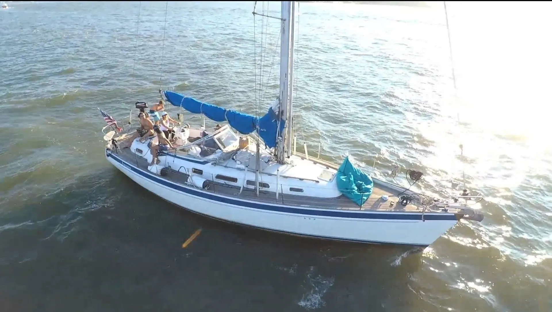 Modern Sailing Yacht with modern amenities