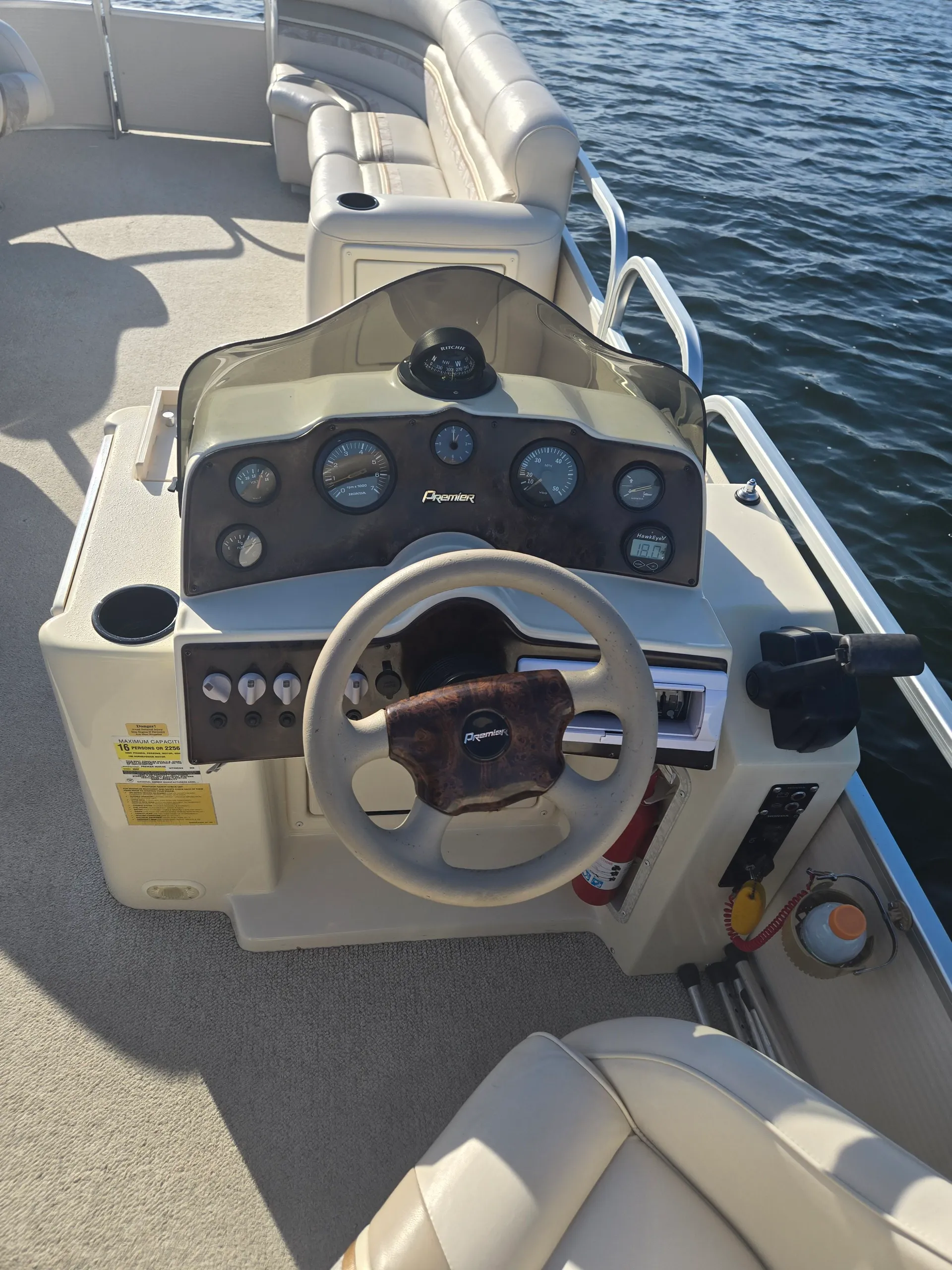 16 passenger Preimer SunSation pontoon on Lake Minnetonka