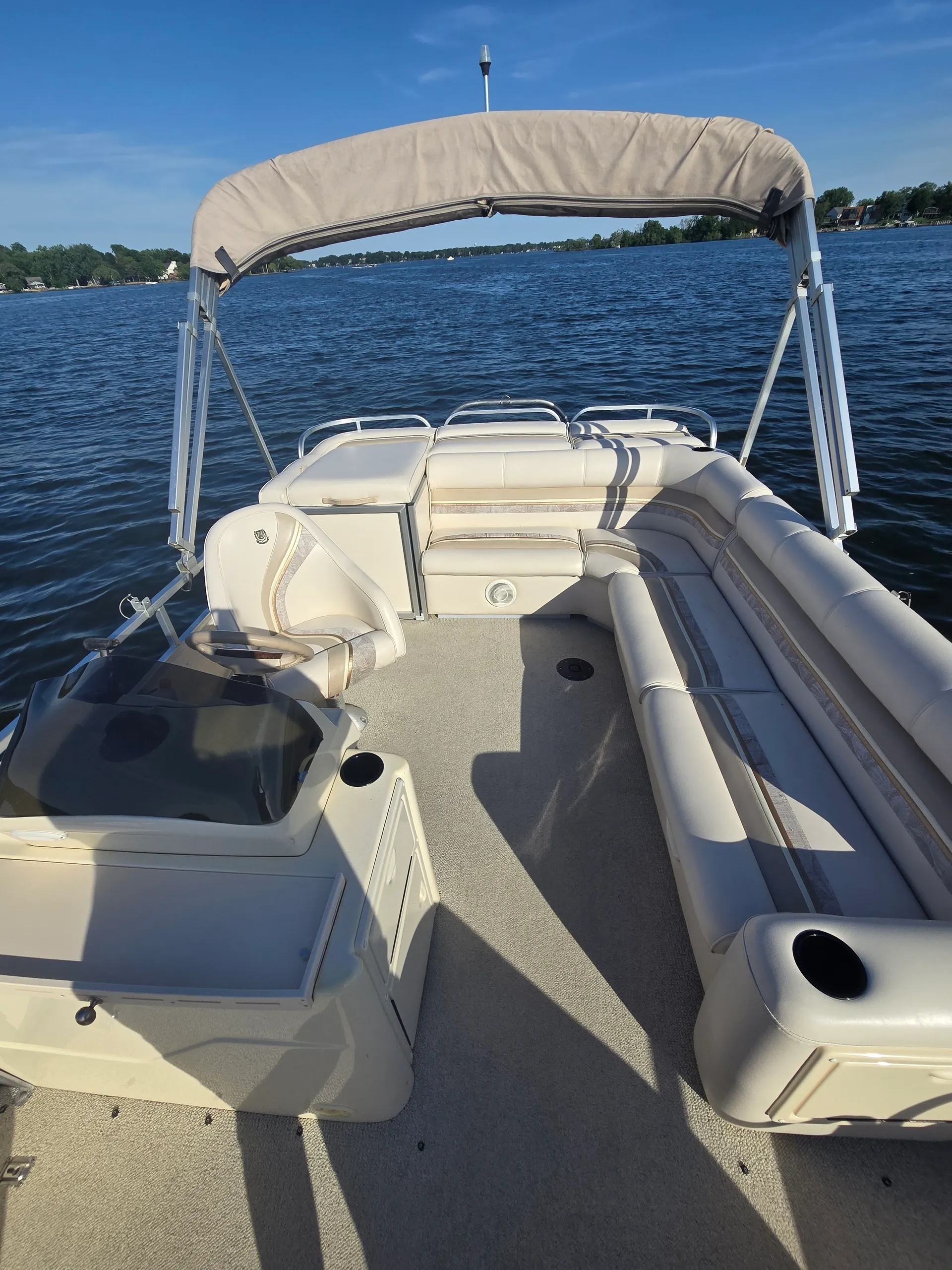 16 passenger Preimer SunSation pontoon on Lake Minnetonka