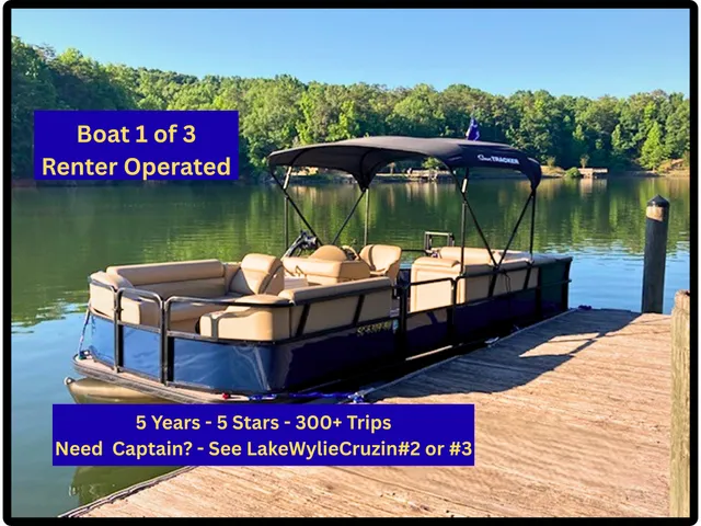 Rent a Sun Tracker By Tracker Marine pontoon in Clover, SC near me