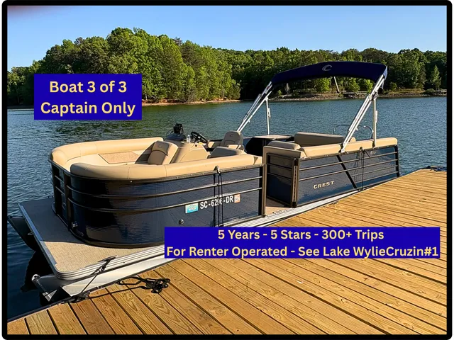 Rent a CREST PONTOONS pontoon in Clover, SC near me
