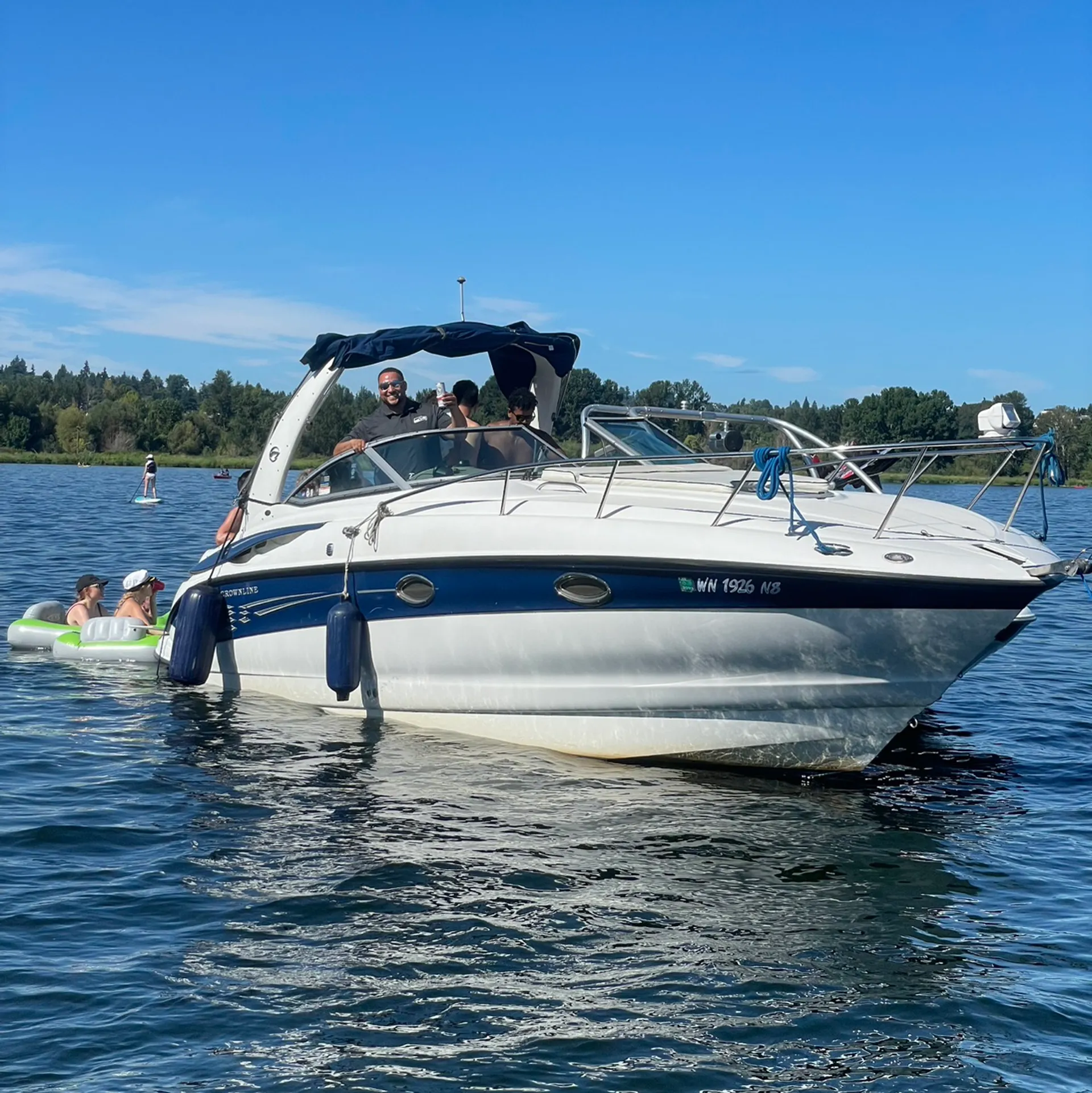 Get lit on the lake!! 🔥🛥️
