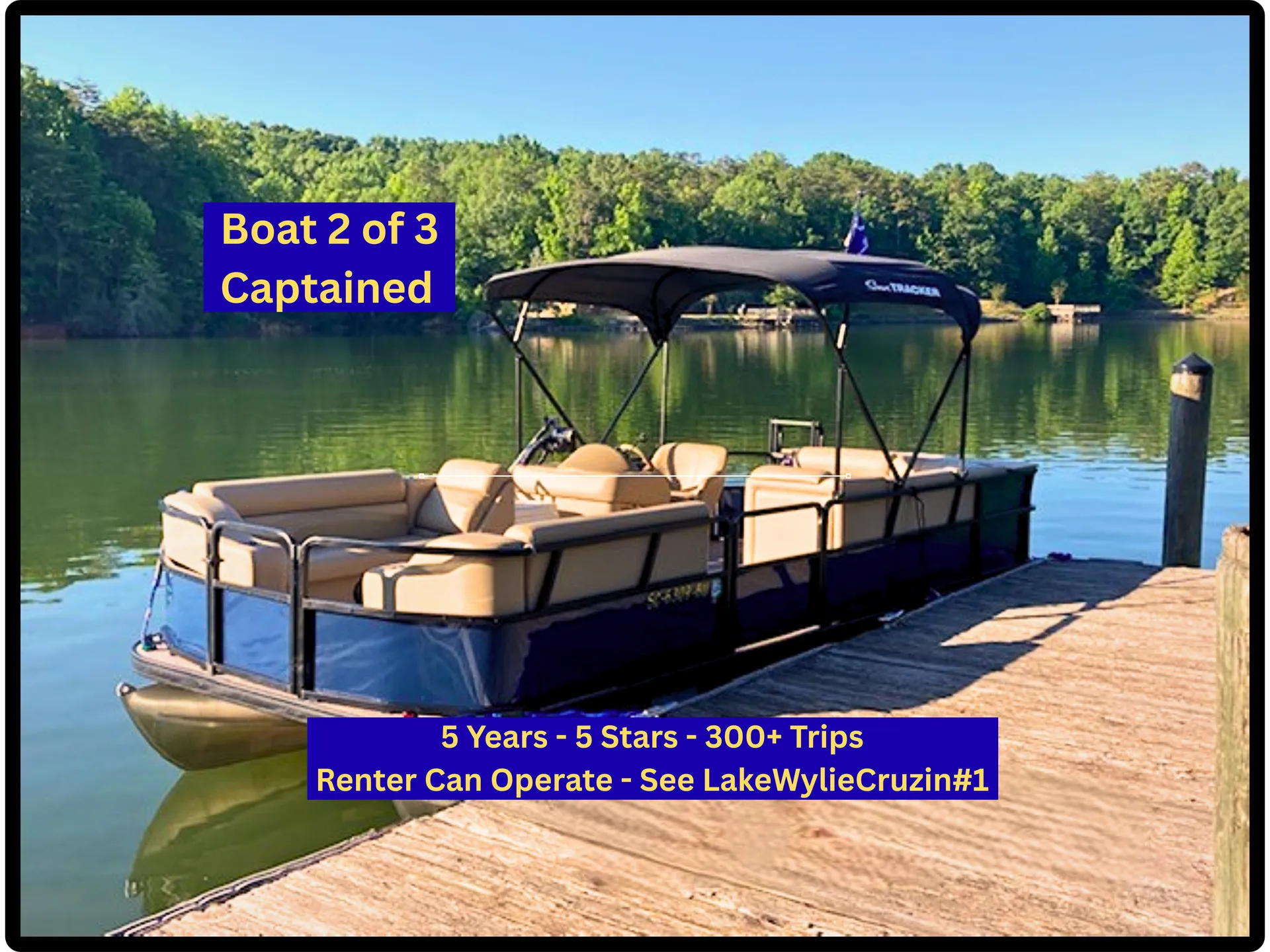 LakeWylieCruzin#2- Includes Gas/Captain/Floats- Pick Up @ Homes w/Dock
