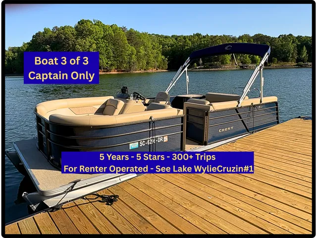 Rent a CREST PONTOONS pontoon in Clover, SC near me