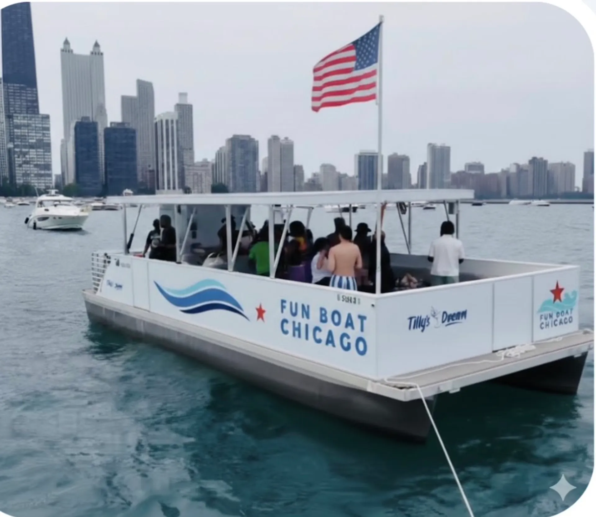 34 Guests, Custom 40-Foot Party Boat