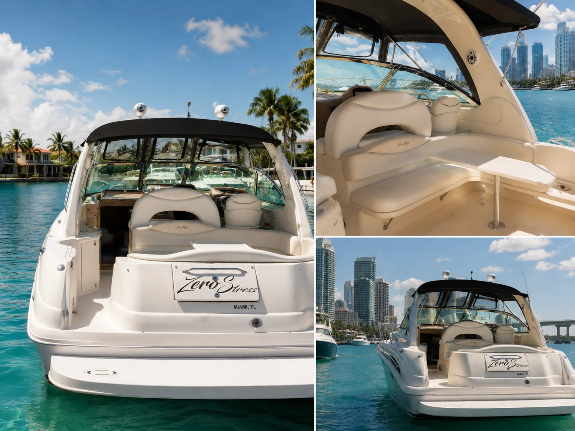 *1 FREE HOUR* 46'Sea Ray Luxury Yacht - CRUISE MIAMI IN STYLE--