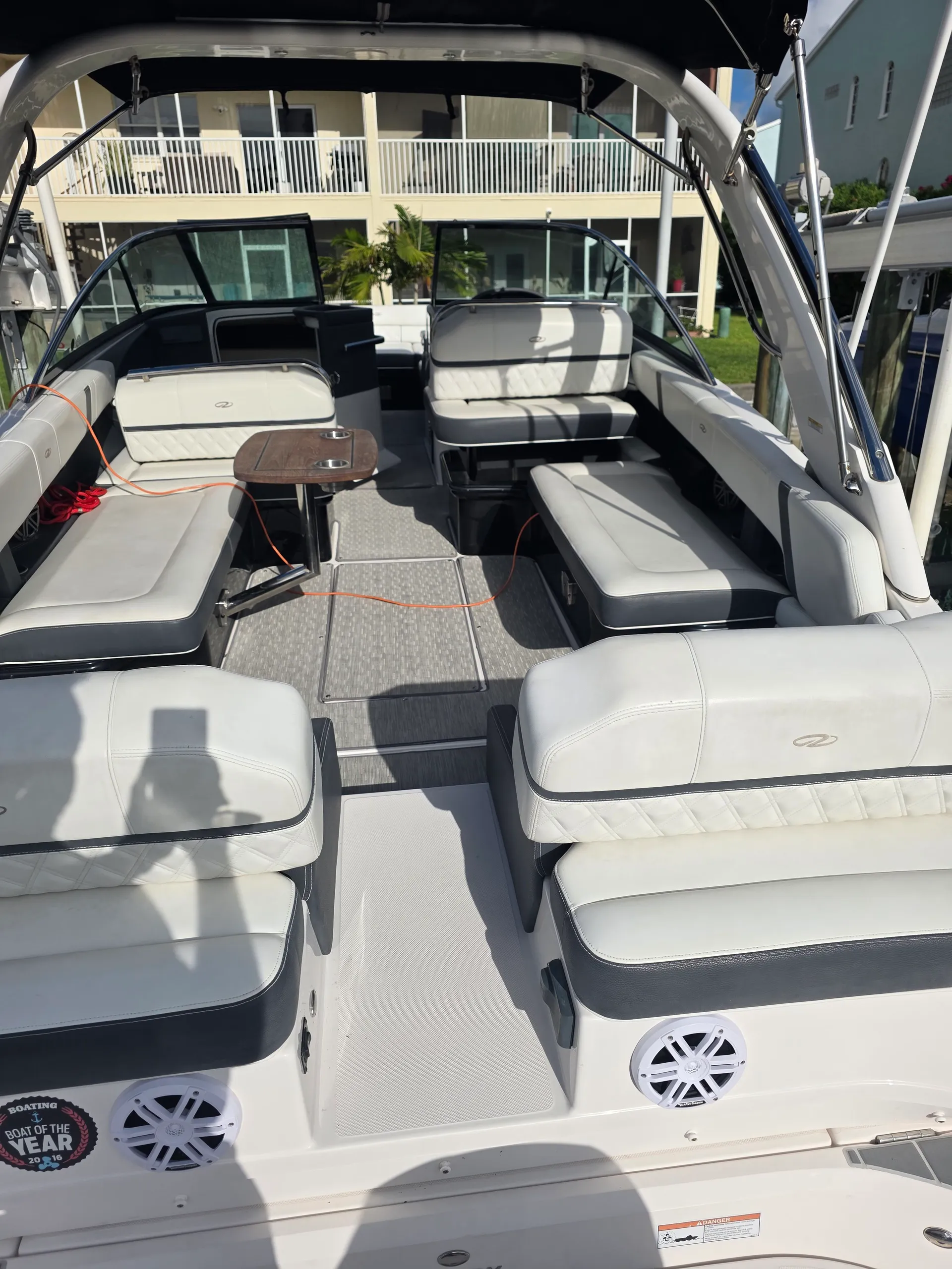 30 ft regal twin 250's bow rider easily fits up to 10 people 