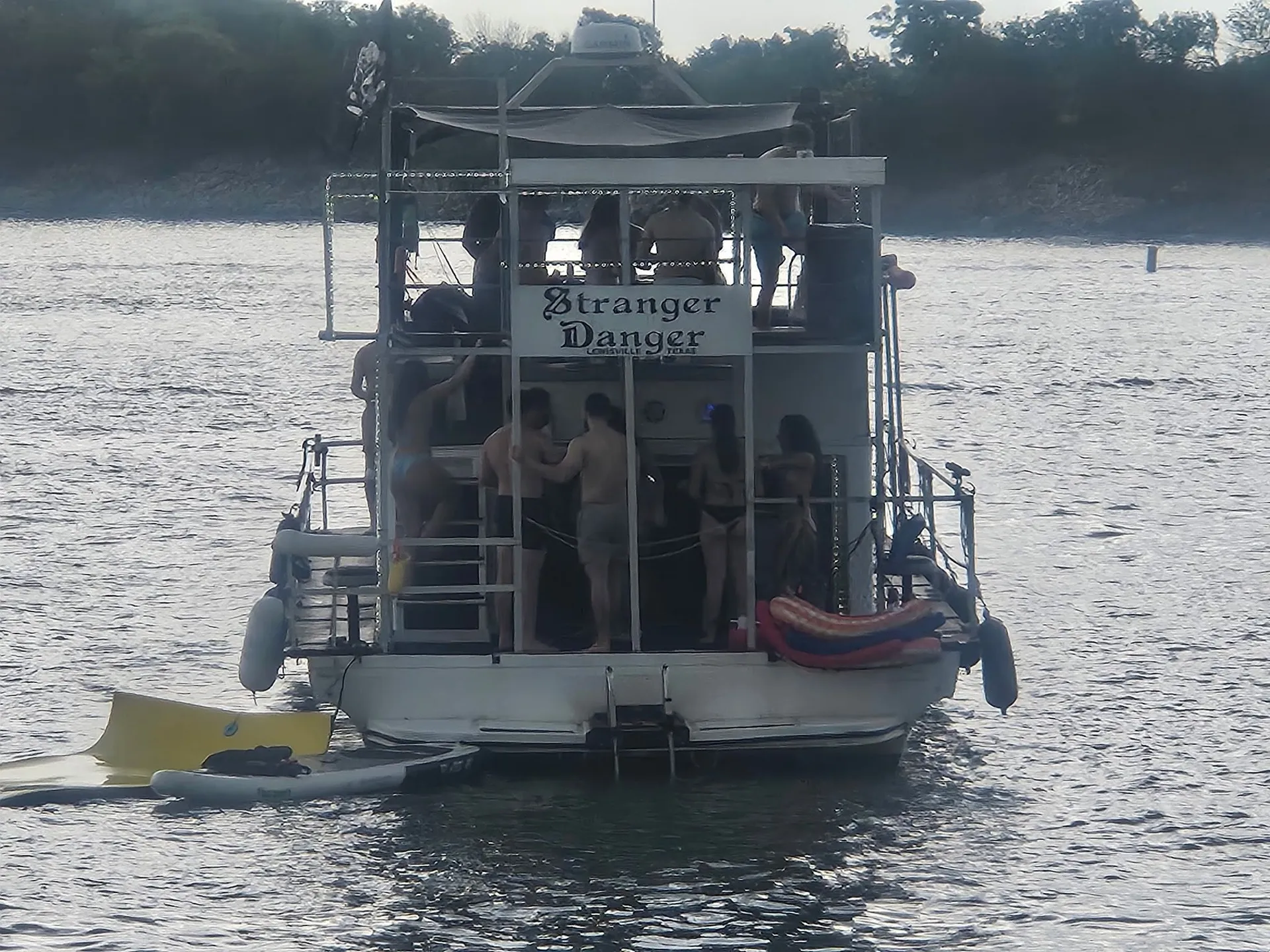 STRANGER DANGER LUXURY PARTY BOAT LAKE LEWISVILLE