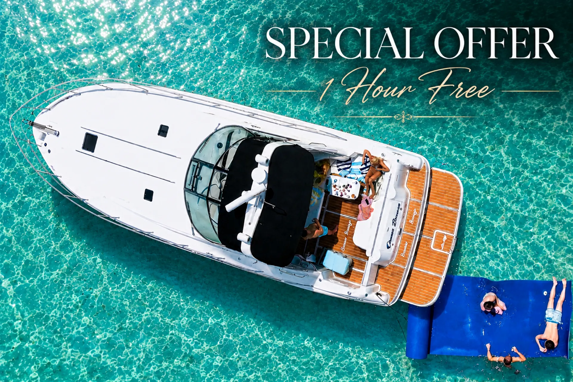 Get 1 Hour Free 45ft Sea Ray Sundancer