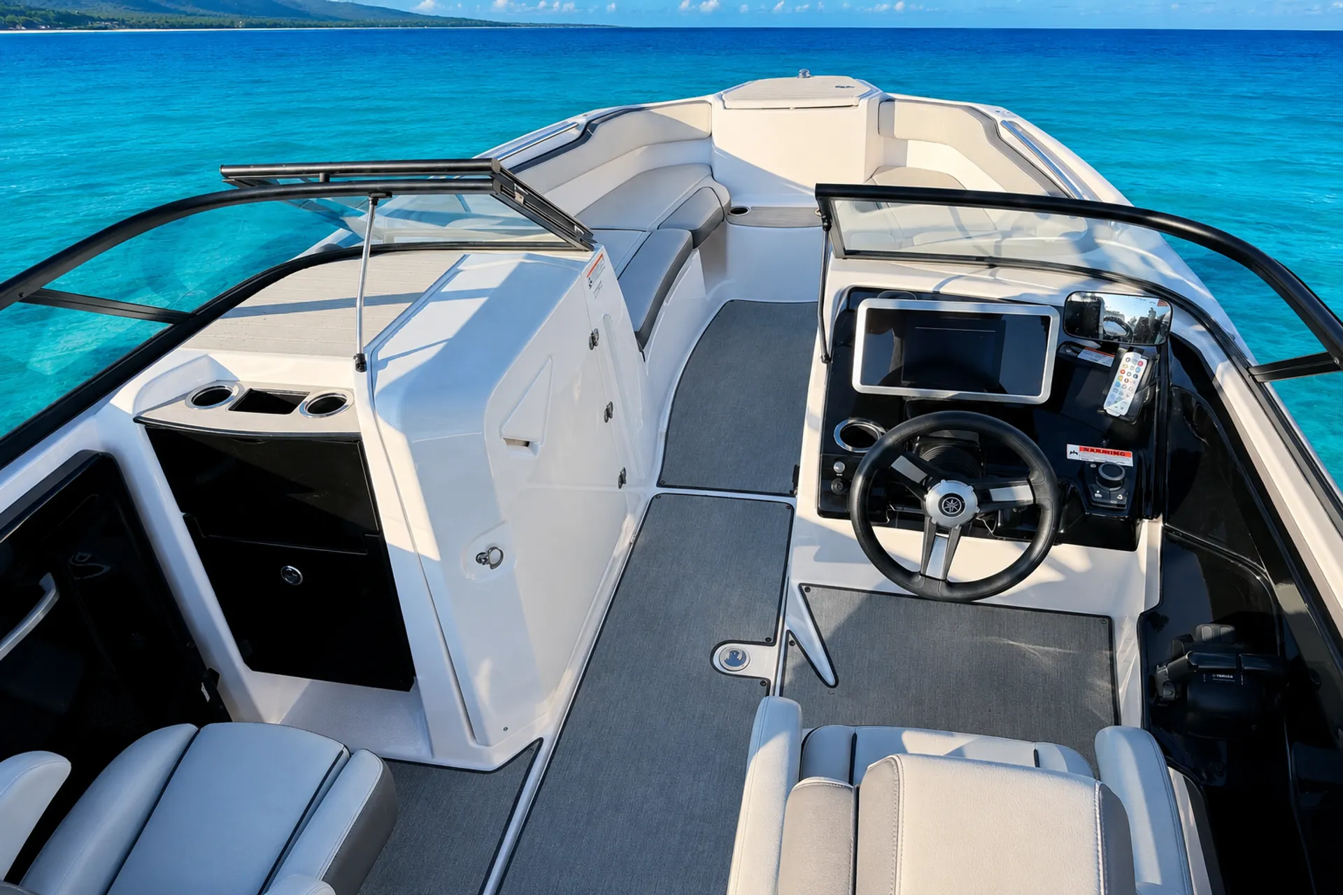 2025 Yamaha AR250 Jet Boat for 12 Guests with Grill and Stereo