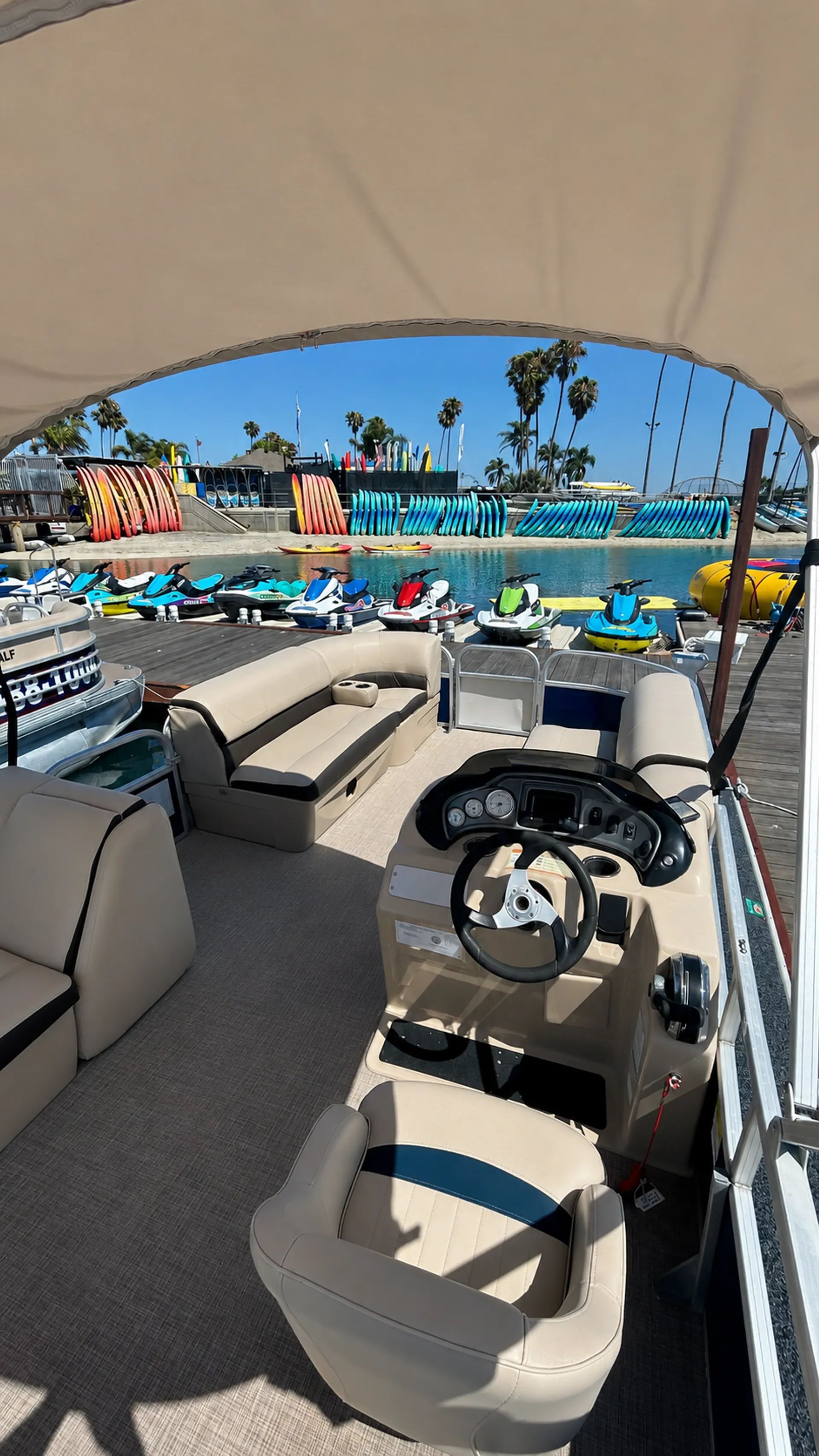 26' Pontoon Boat Rental on Mission Bay | Seats 10