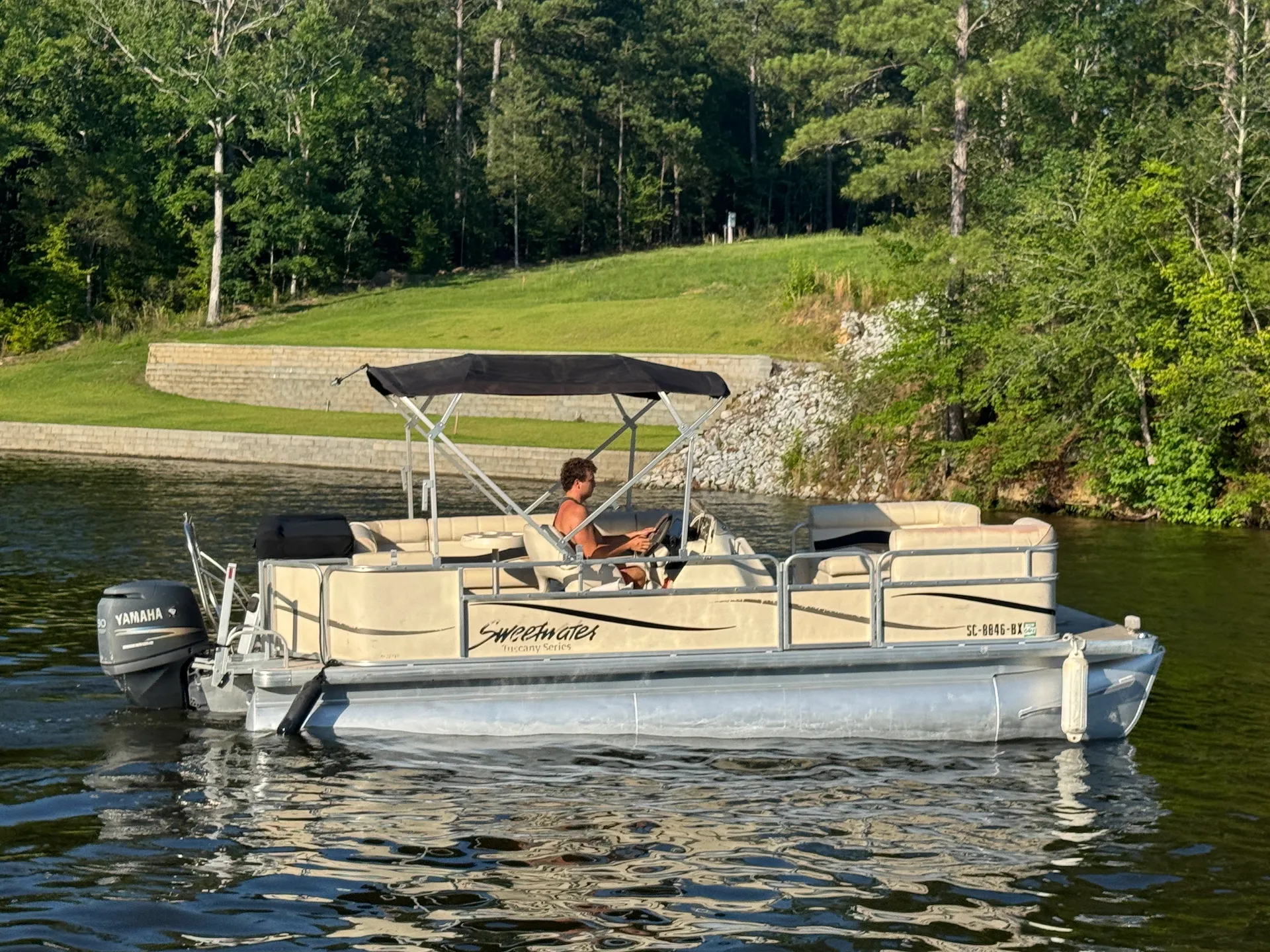 Lake Greenwood - 10 Person Godfrey Pontoon with Yamaha 90HP 4Stroke