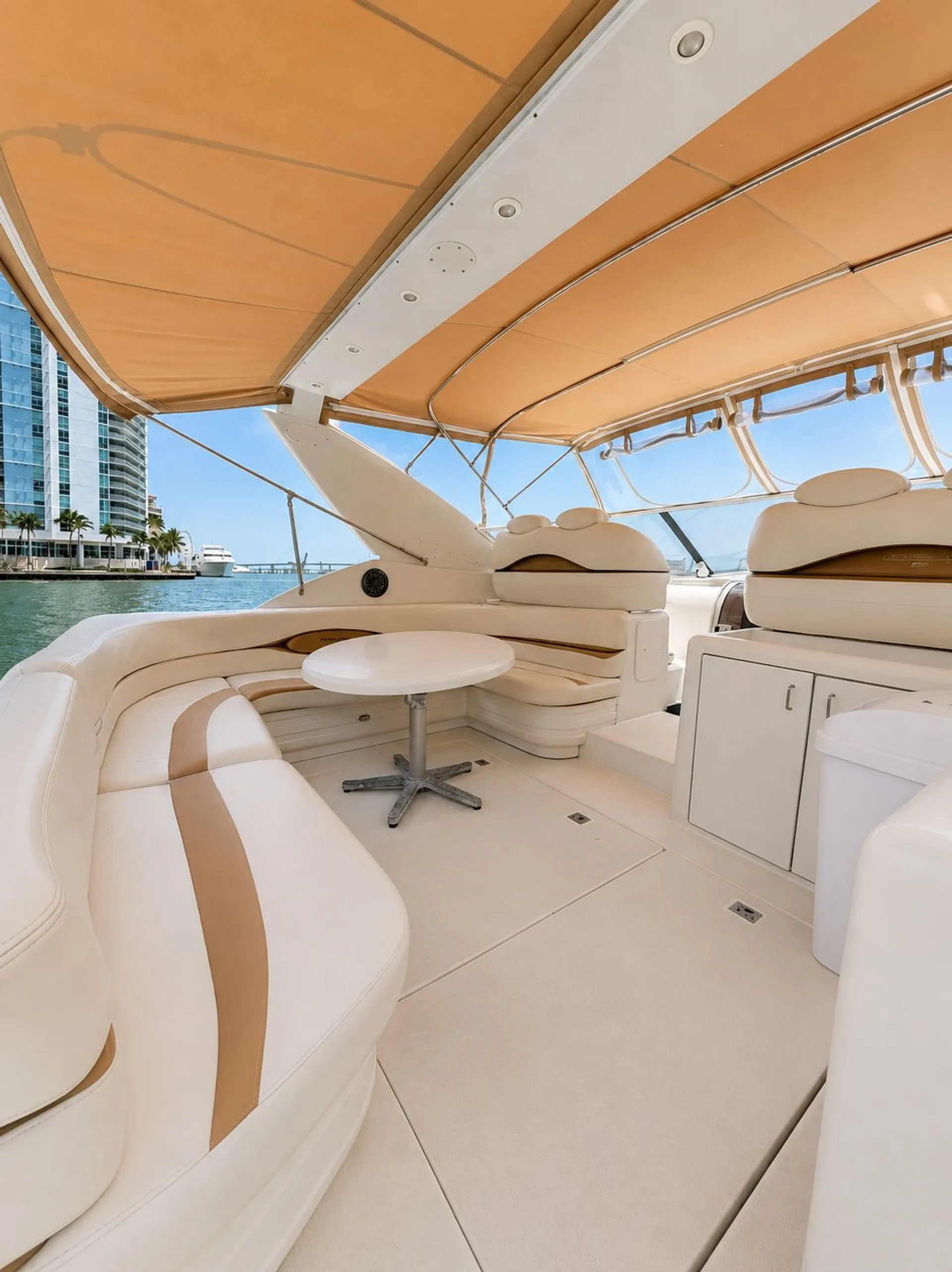 Luxury Yacht 48ft Trojan – Miami Views and Waterfront Experiences