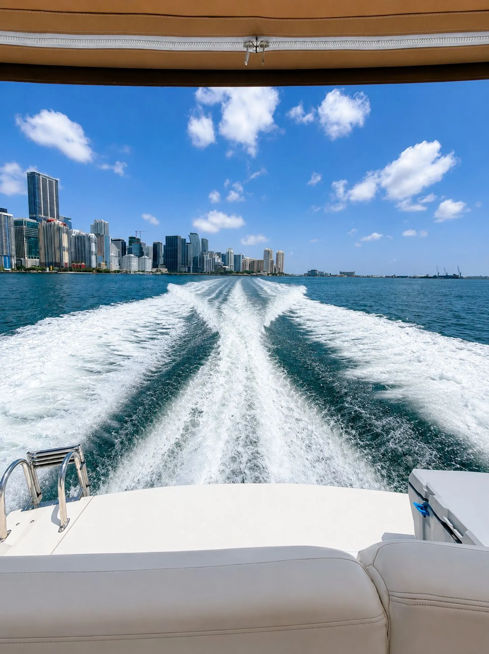 Luxury Yacht 48ft Trojan – Miami Views and Waterfront Experiences