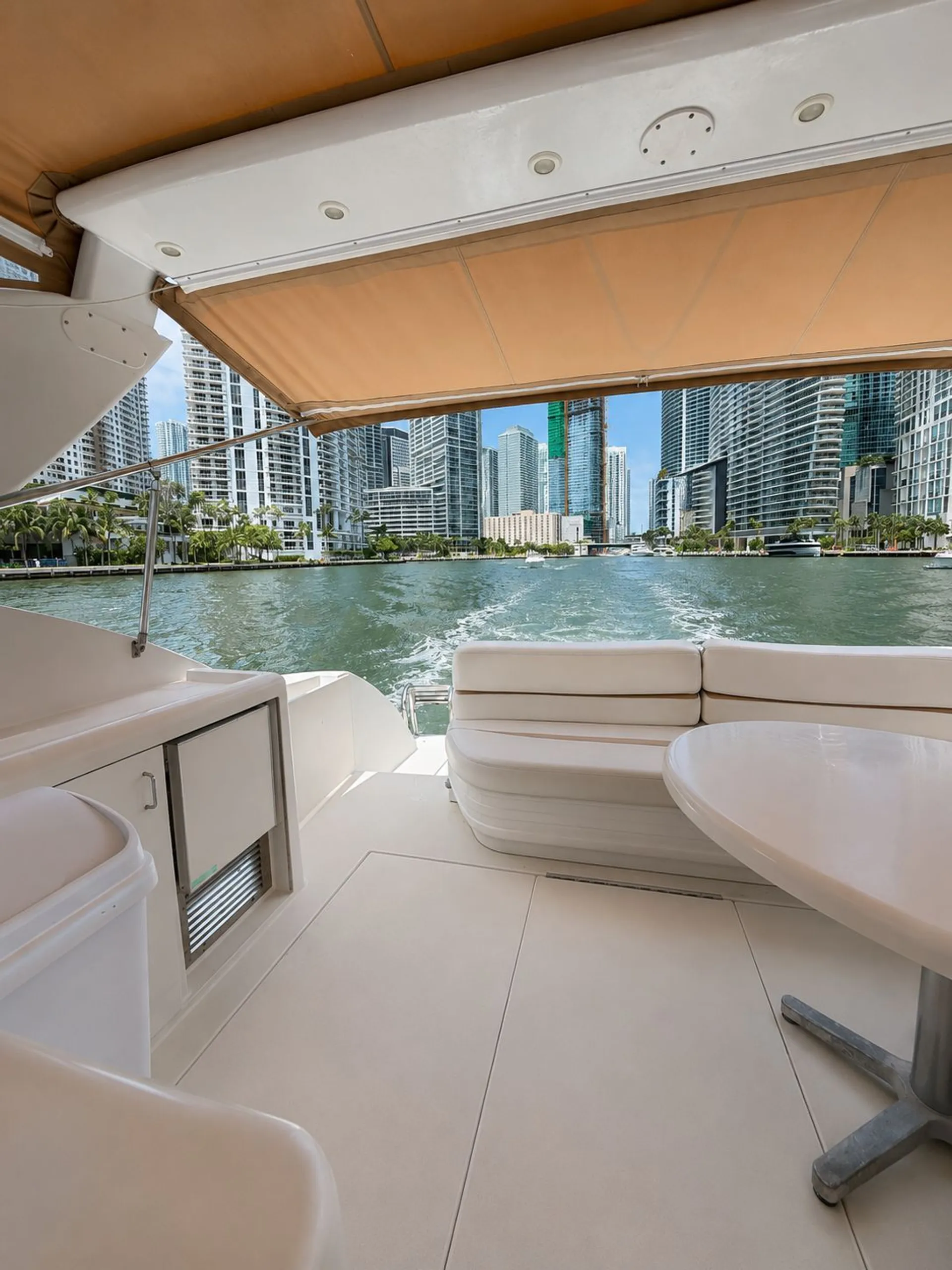 Luxury Yacht 48ft Trojan – Miami Views and Waterfront Experiences