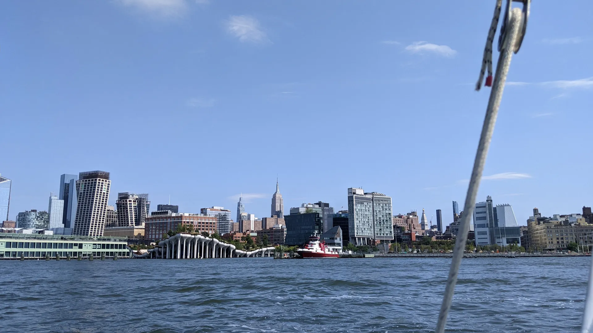 Sail to the Statue of Liberty in NYC Wall Street harbor