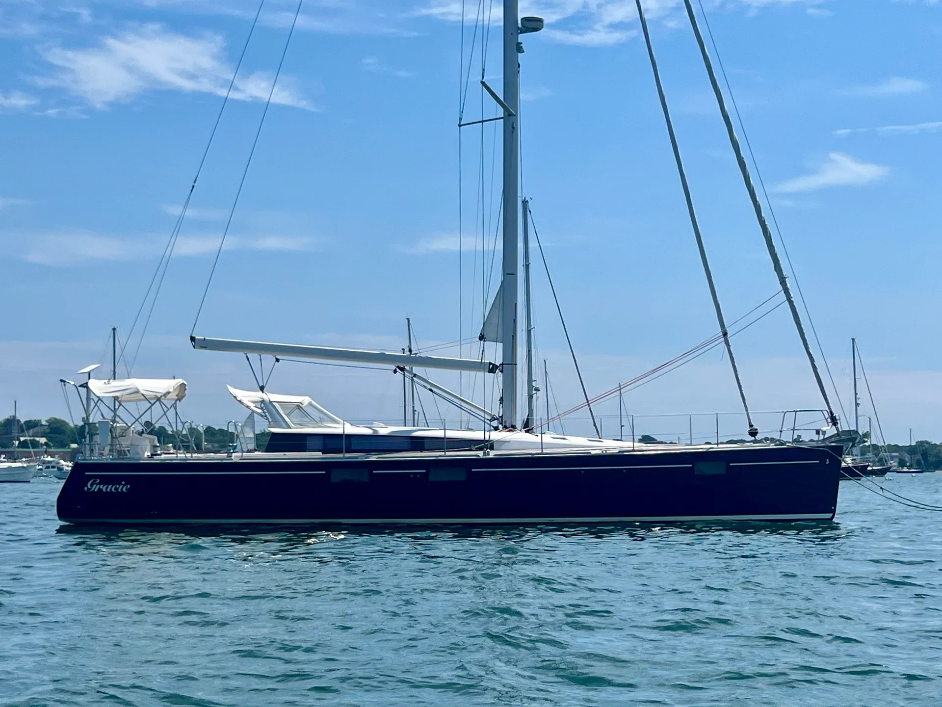 Explore Newport Harbor Aboard a Luxurious Beneteau Sense 55 Sailboat