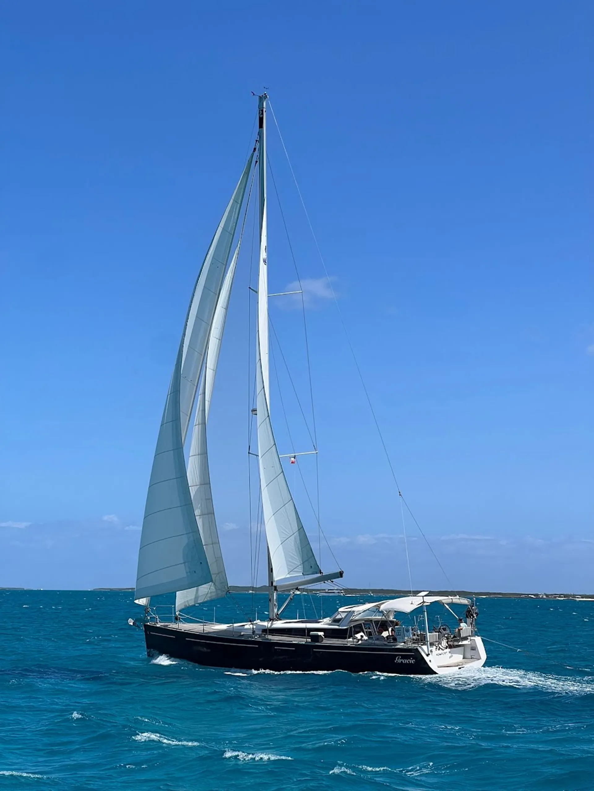Explore Newport Harbor Aboard a Luxurious Beneteau Sense 55 Sailboat