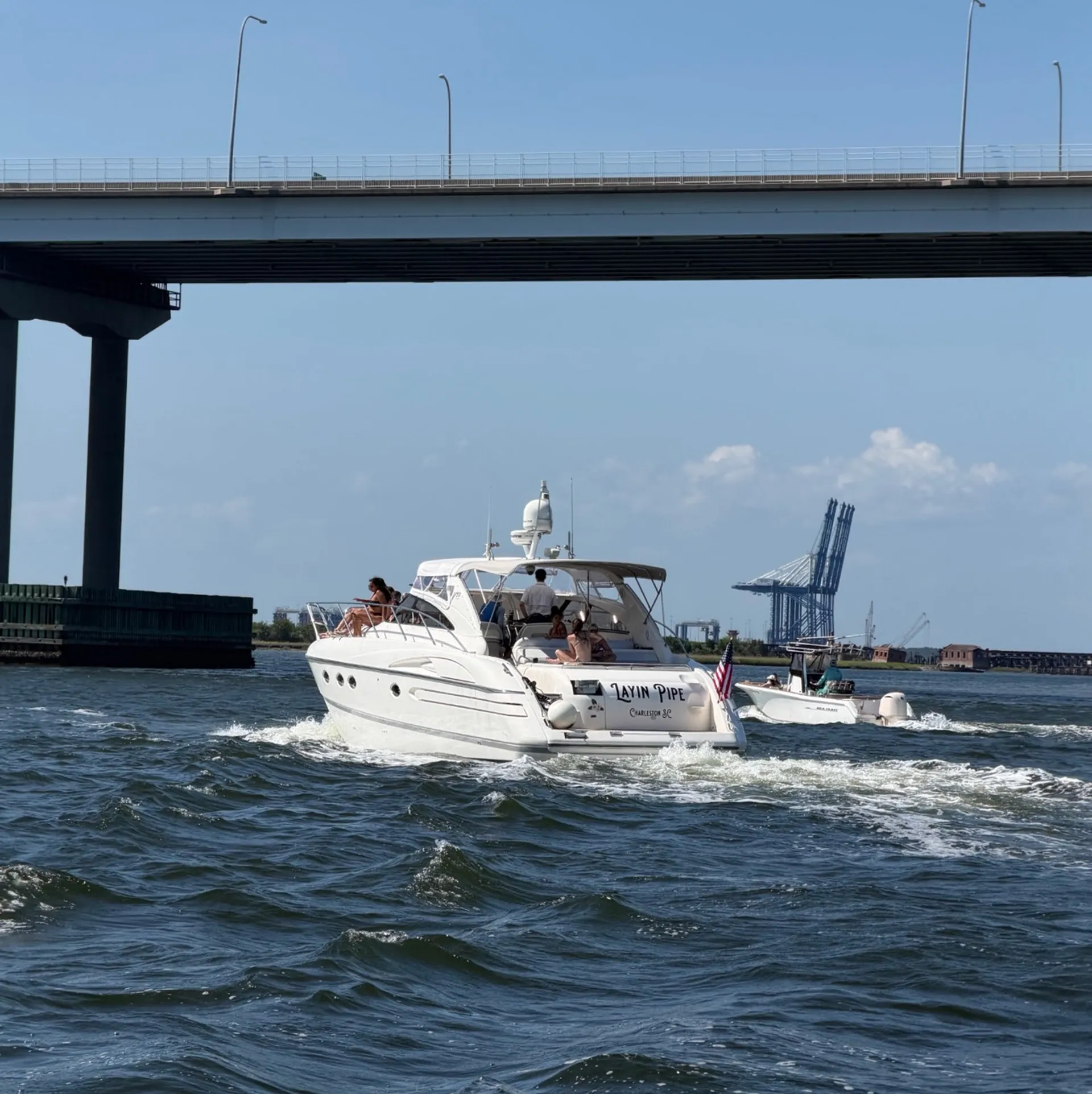 Laying Pipe Luxury Yacht Charters
