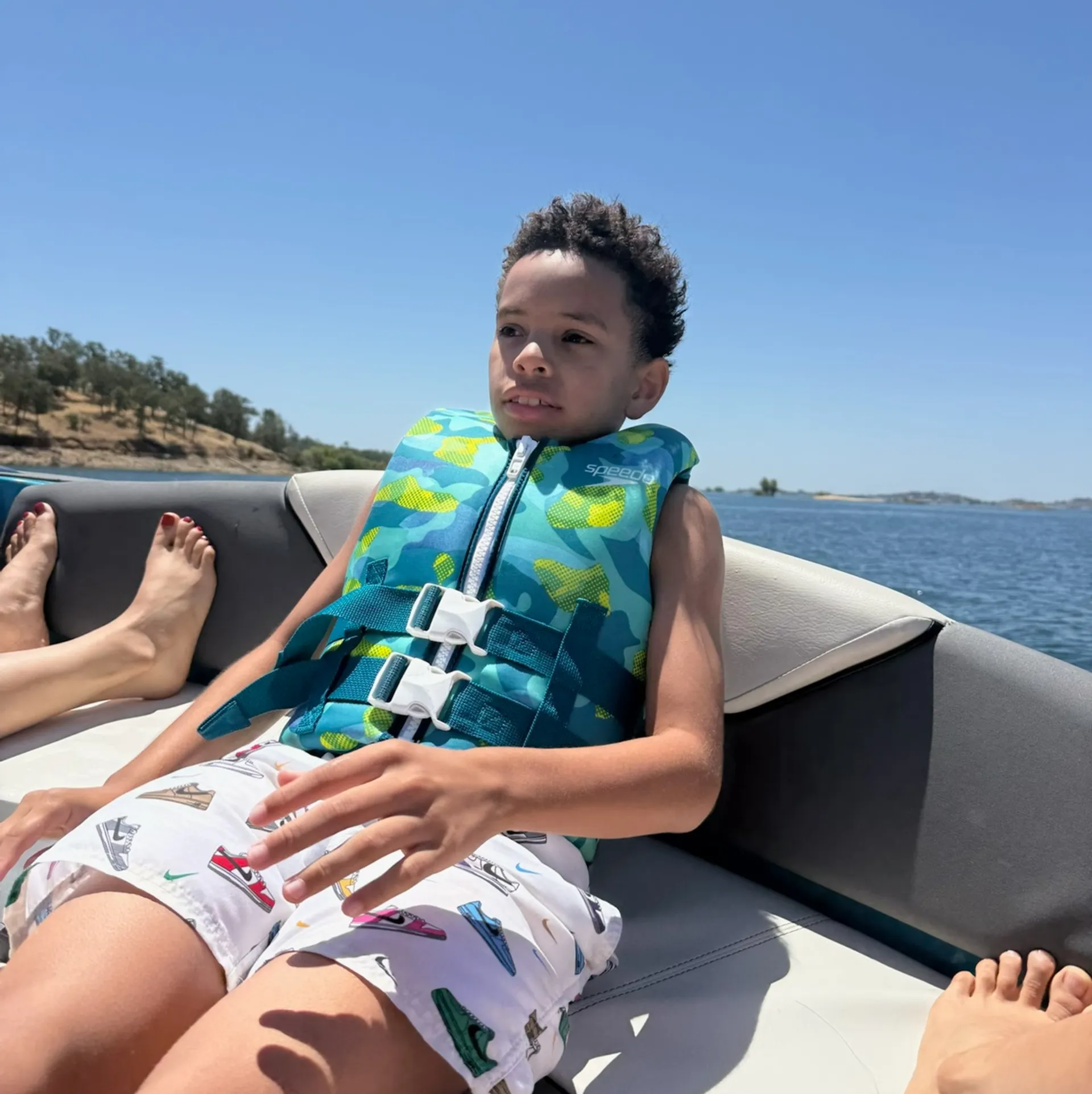Folsom lake, tube, wake surfing, relaxing on the water