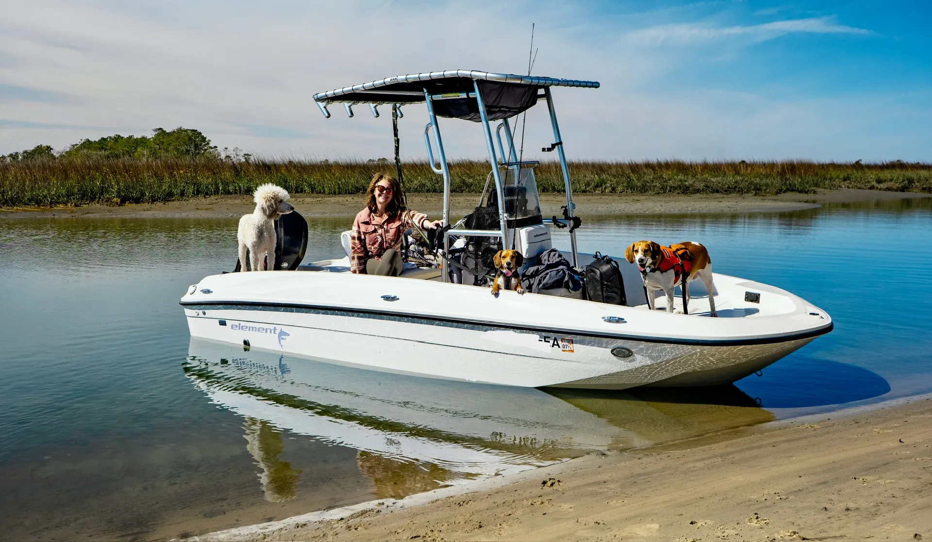 BAYLINER ELEMENT XL W/115HP 4-S MERCURY W/TRLR in Mount Pleasant, SC — photo 2