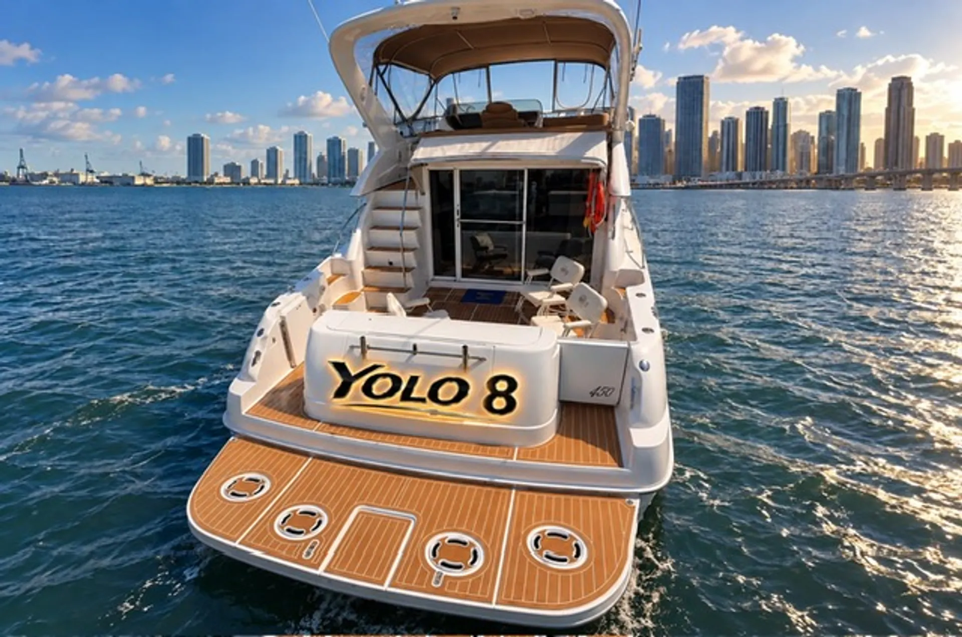 50ft LUXURY FLYBRIDGE INCLUDE 2 FREE JETSKIS!