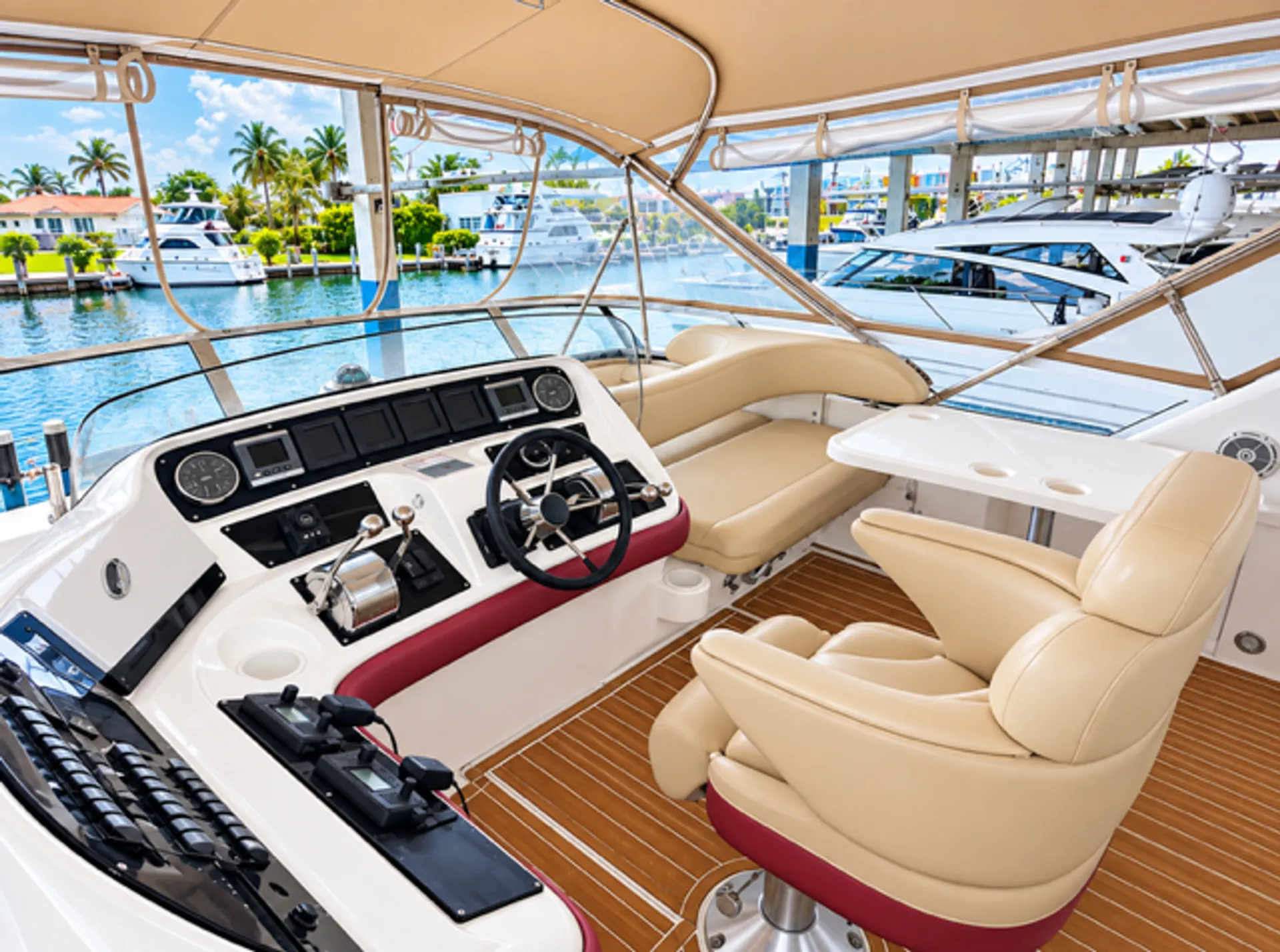 50ft LUXURY FLYBRIDGE INCLUDE 2 FREE JETSKIS!
