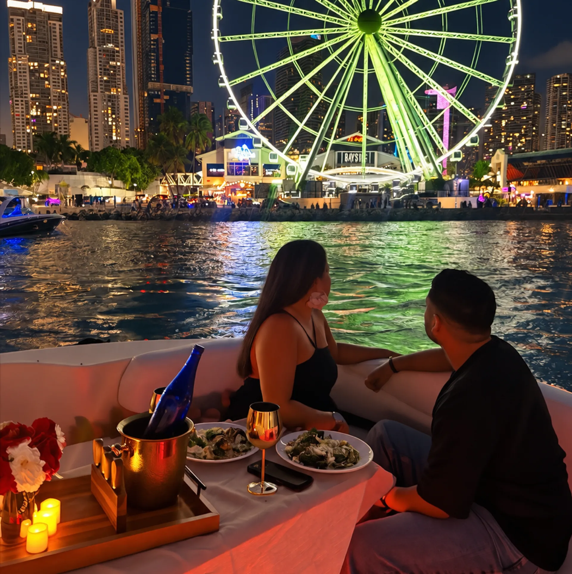 Free Decoration 🎉 | 45’ Luxury Yacht Charter in Miami