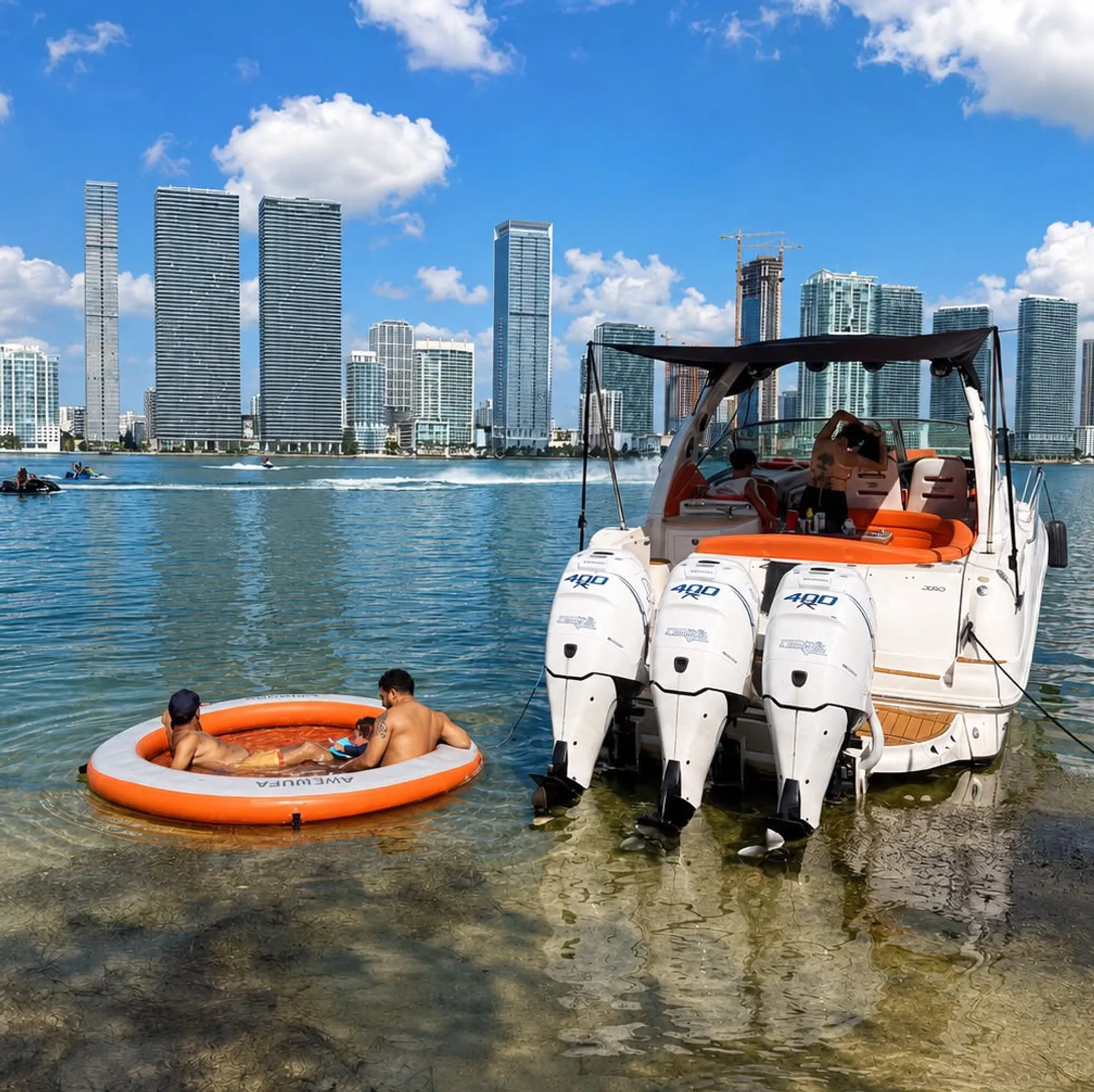 320 SeaRay Sundancer Adventure — Cruise, Swim and Explore Miami, FL!