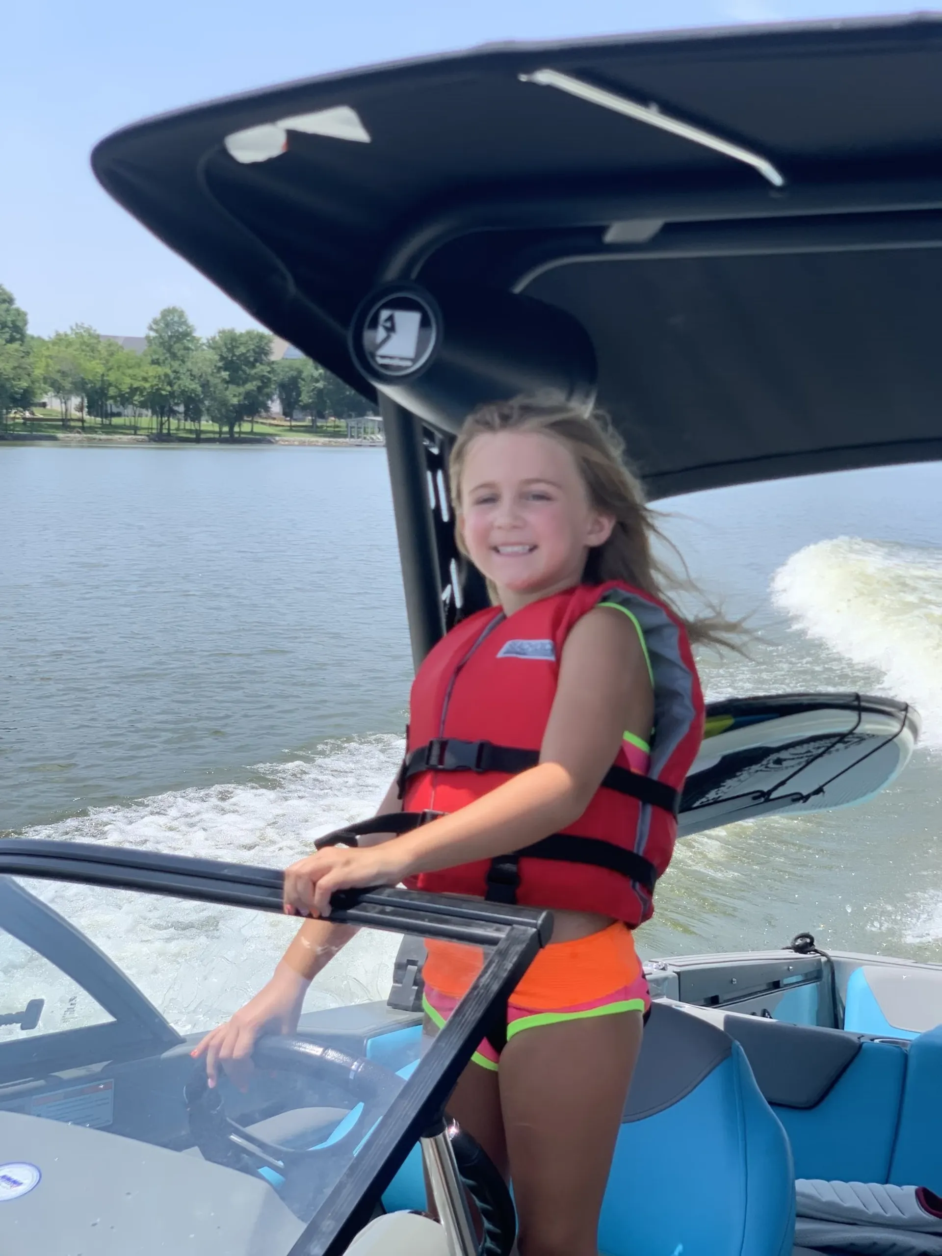Enjoy Old Hickory Lake on a wake boat and do some wakesurfing